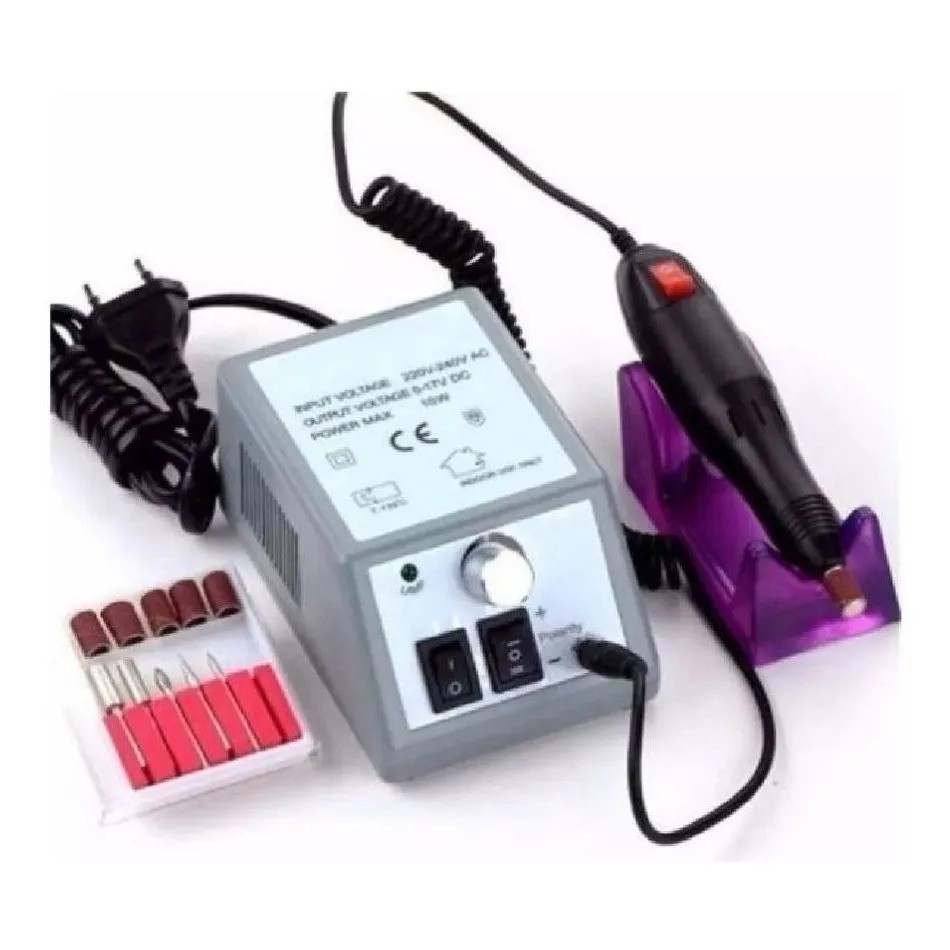 Lixa Elétrica Mercedes Unha Gel Acrigel Fibra - Motor de Lixa Elétrica - Lixadeira Elétrica