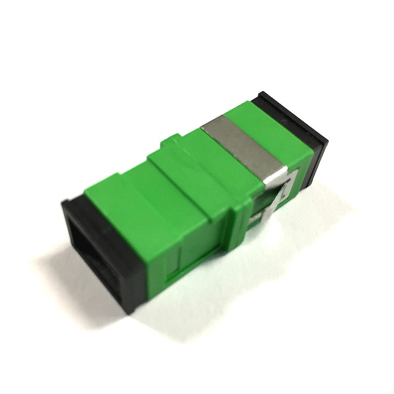 Kit C/100 Unidades Adaptador Acoplador Fibra Óptica Sc/apc - Sc/apc Sem/ Aba Nfe