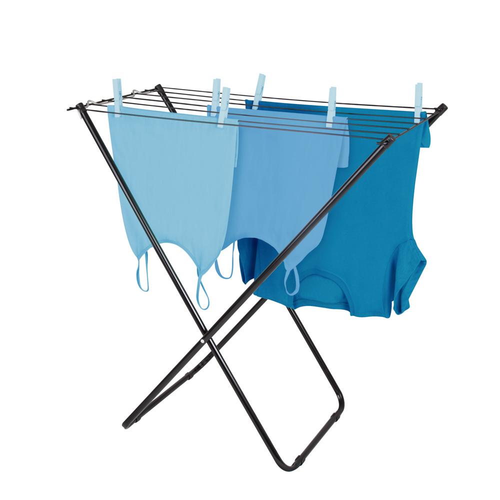 Varal de Chão Retrátil Slim Preto Mor em Oferta na Shopee