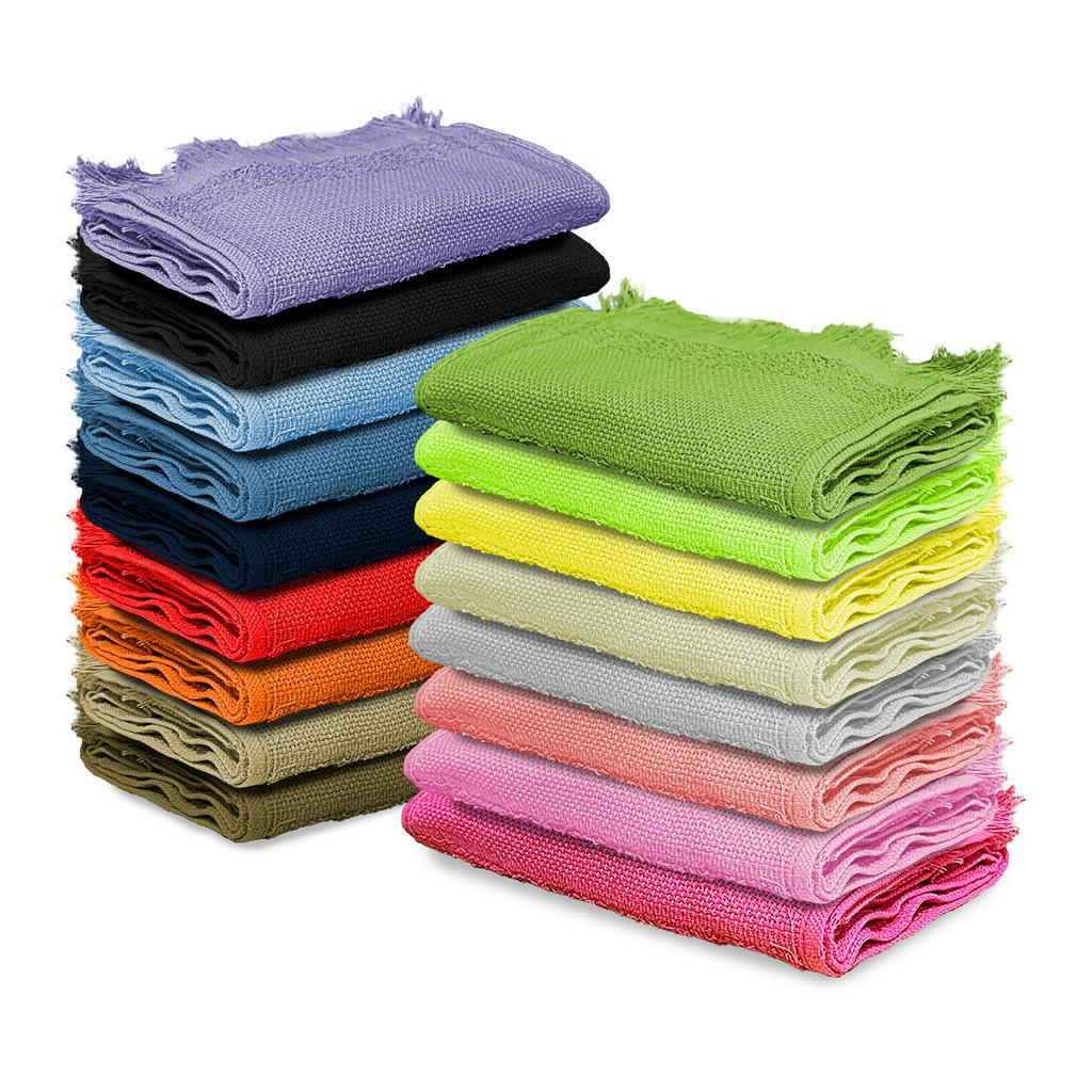 Kit 30 Toalhas Social C/ Franja P/ Boca Mao Rosto Bordar Academia Escolar Infantil Bebê 22cmx32cm em Oferta na Shopee