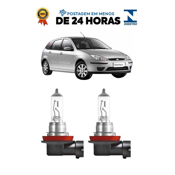 Par Lampada Farol de Milha Focus 2004 2005 2006 2007 2008 H11