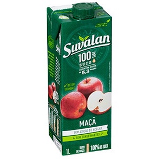 Suco De Maçã Sem Açúcar Suvalan 1 Litro