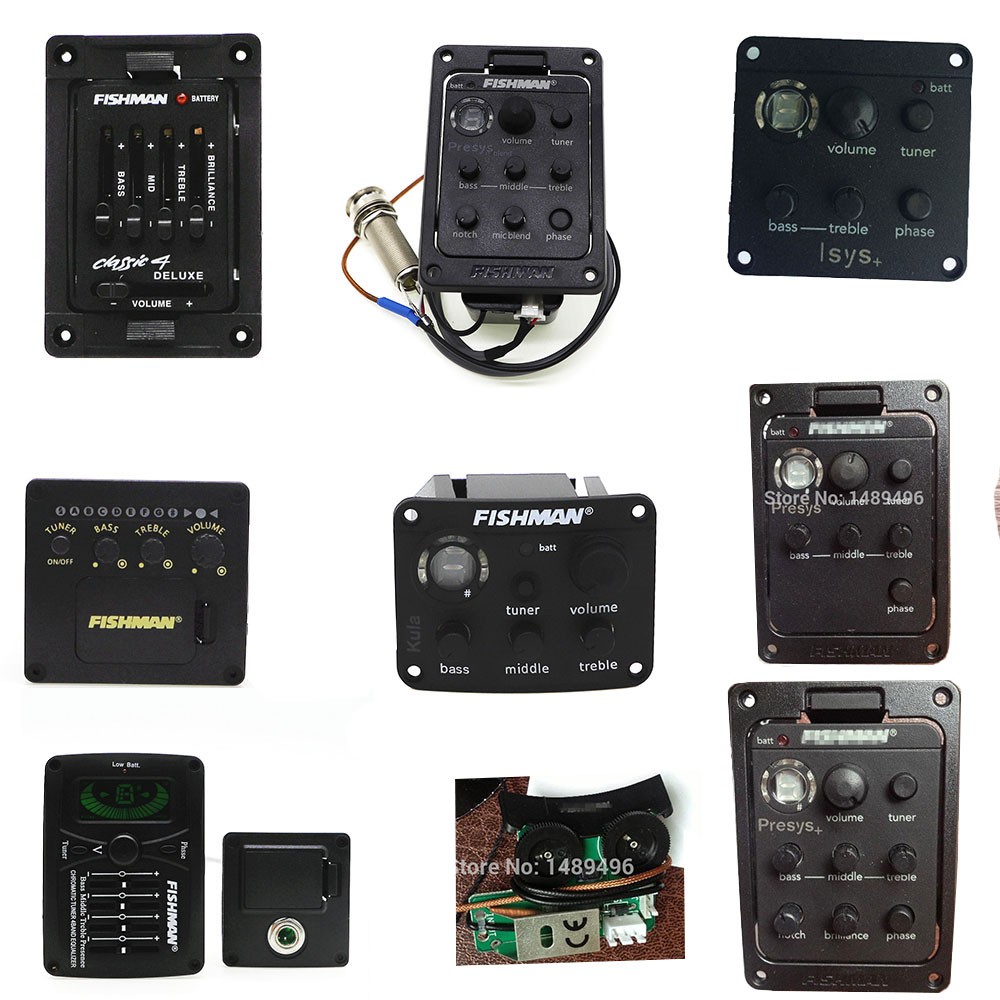 FISHMAN Presys Blend Plus Dual Mode Preamp EQ Tuner Guitar Pickup With