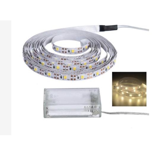 Fita De Led 120 LEDs pilha corda varal cordão mangueira pilha autocolante em Oferta na Shopee