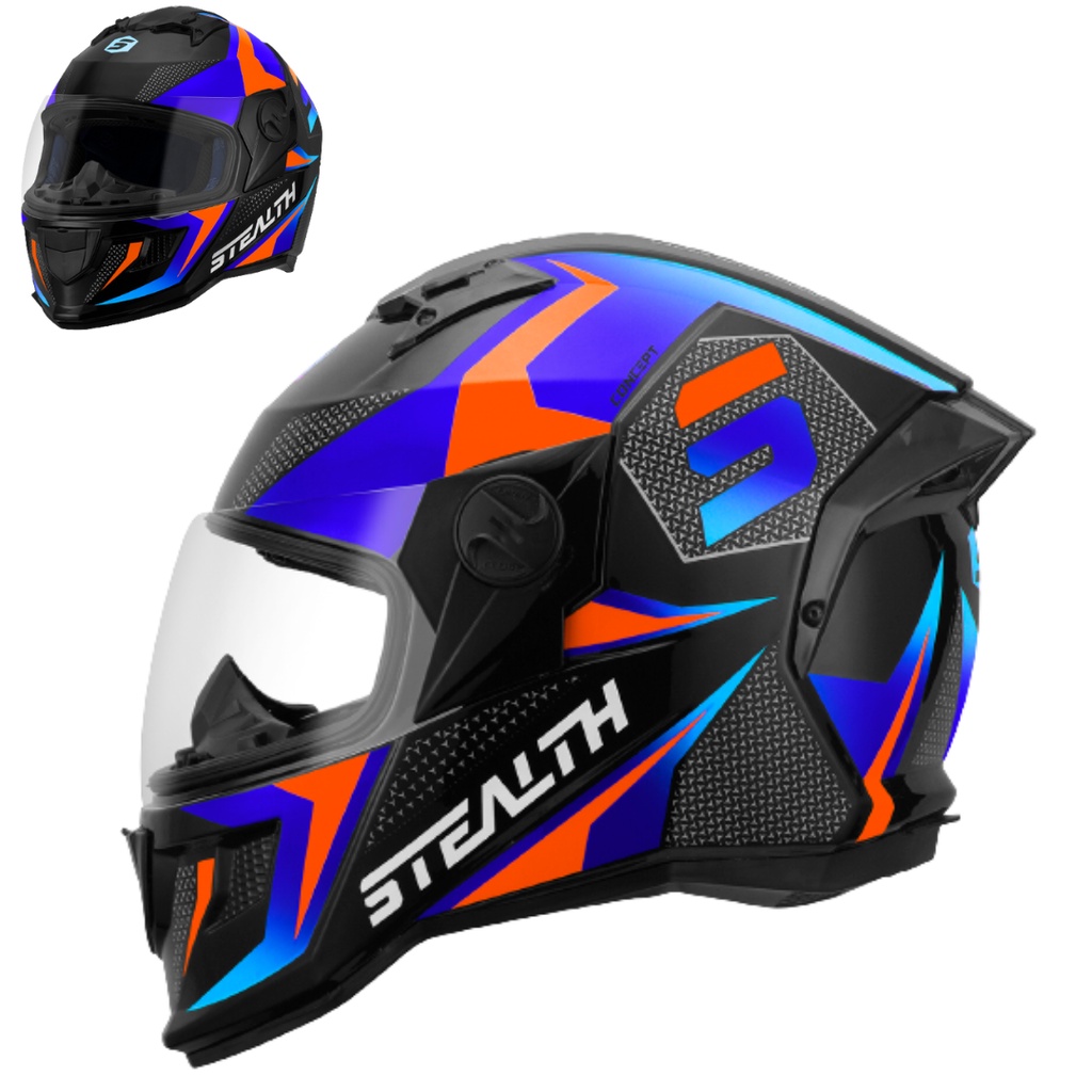Capacete Moto Fechado Pro Tork Stealth Concept Novo Lançamento Feminino e Masculino Com Viseira Cristal