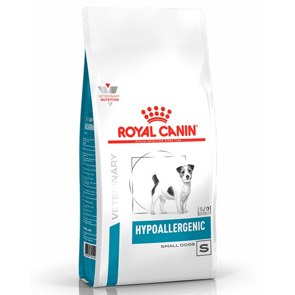 Ração Royal Canin Veterinary Nutrition Hypoallergenic Small Dog para Cães de Pequeno Porte com Alergias - 2Kg