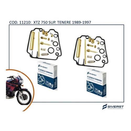 Reparo Do Carburador Xtz 750 Super Tenere (par) Siverst