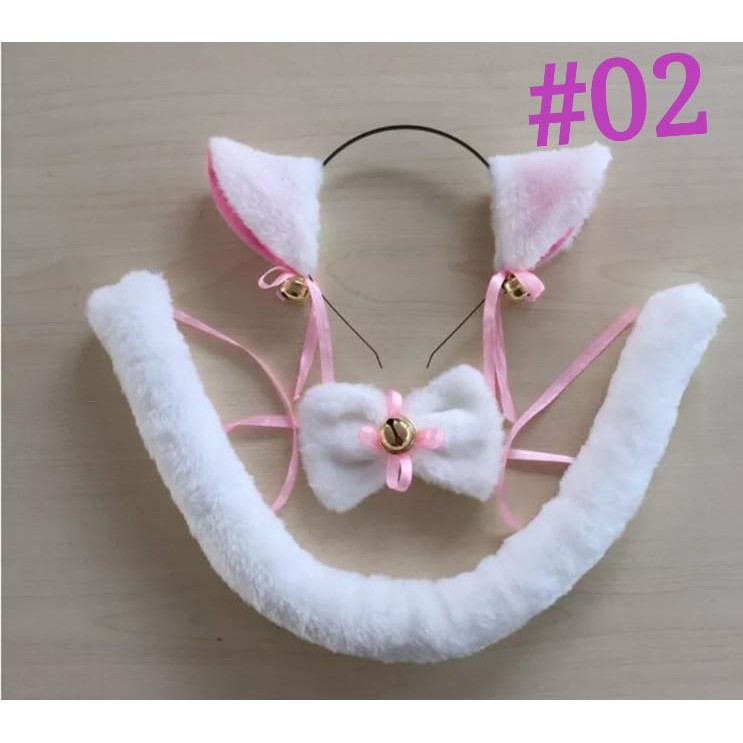 Kit neko  gato cosplay traje conjunto gatinho kit para halloween leia a discrição