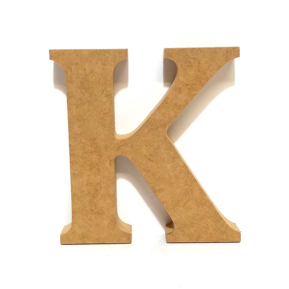 Letra Caixa K Tamanho:11x2x12cm