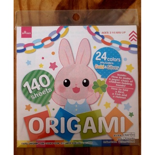 Papel Para Origami/ Dobradura 15×15 24 Cores 100 e 120 Folhas