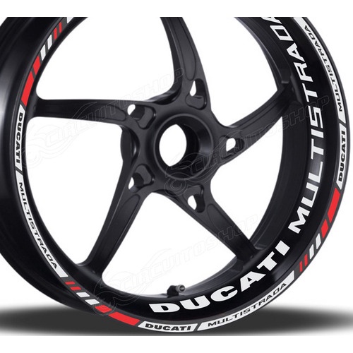 Friso + Adesivo Refletivo M11 Roda Moto Ducati Multistrada