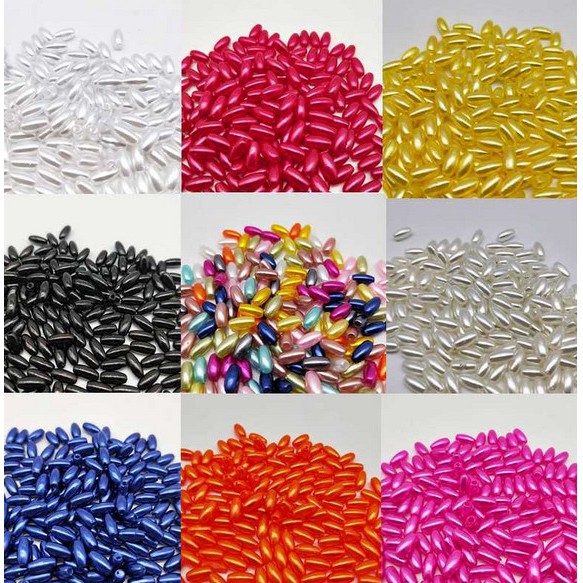 Diy 4x @ @ 8mm 100 Pcs Forma Oval Contas Imitação De Pérolas Acessórios De Jóias Para As Mulheres Fazer Pulseira Colar