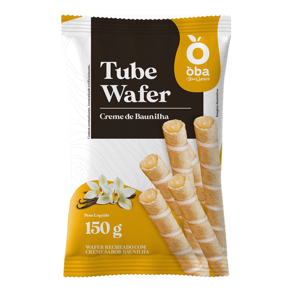 TUBE WAFER COM CREME DE BAUNILHA OBA BEM QUERER 150 G Shopee Brasil