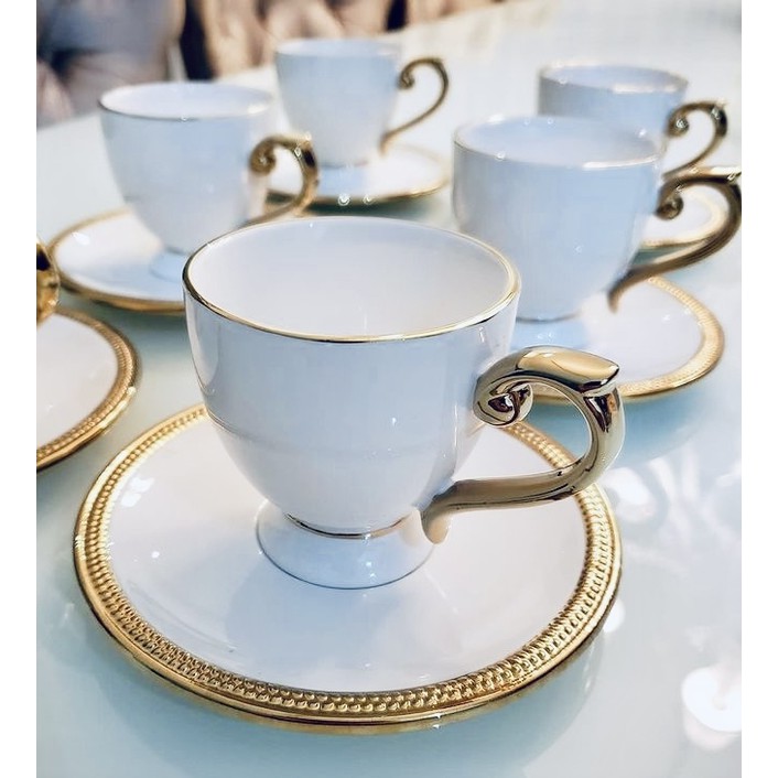 Jogo 6 Xícaras 90ml Para Café De Porcelana Paddy Wolff | Shopee Brasil