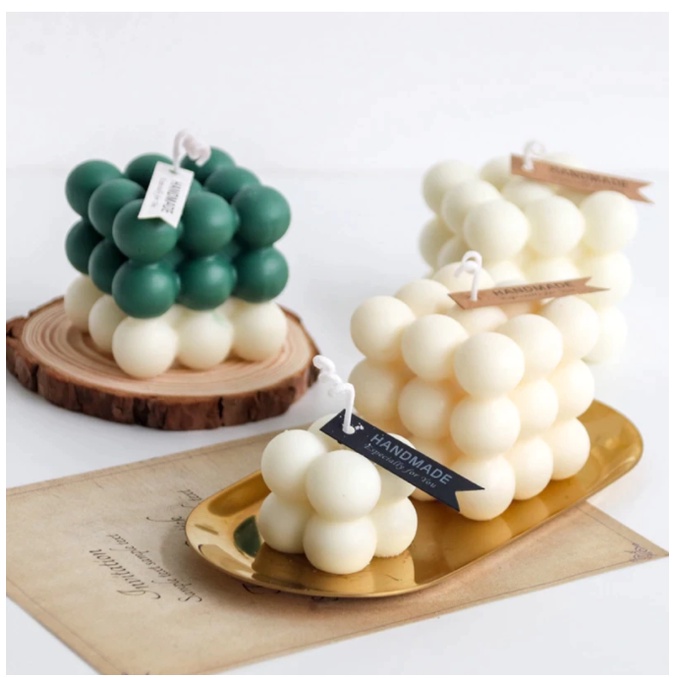 Formas Molde Silicone Cubo 3D Para Sabonete Vela culinária bolo sobremessas em Oferta na Shopee