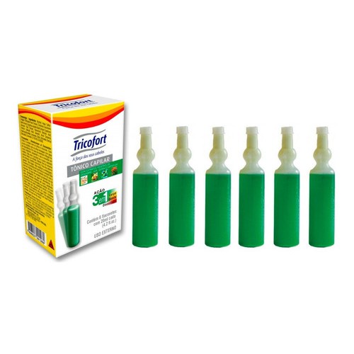 Tricofort Tonico Capilar Ação 3em1 C/6 Ampolas 20ml em Oferta na Shopee