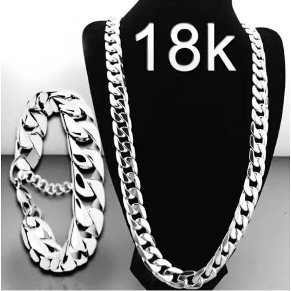 Cordao E Pulseira Masculina Grossa 60cm 12 mm Aco Cirurgico Inox Corrente Cordão em Oferta na Shopee