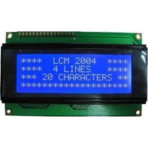 Módulo Display 20x04 20x4 2004 Fundo Azul Modulo I2c Compatível com Arduino ESP32 Raspberry PIC