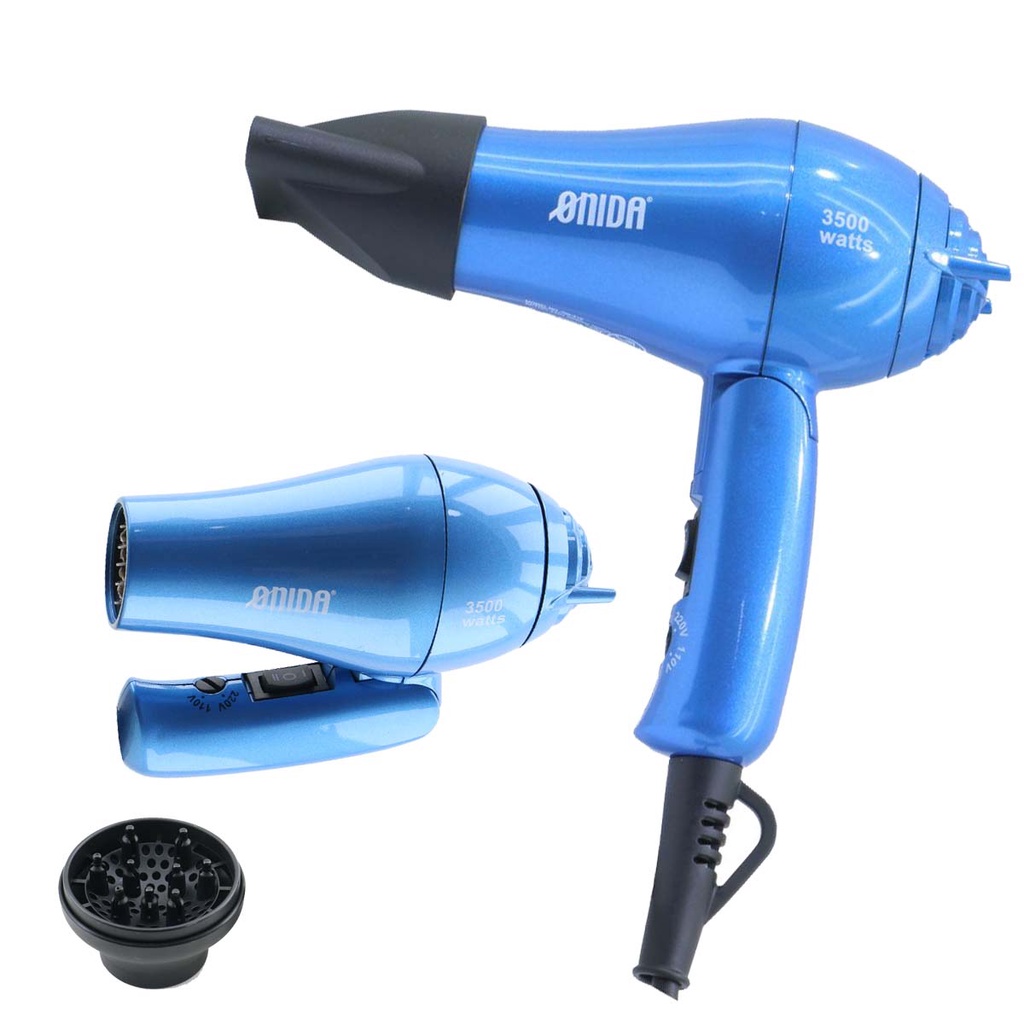 Mini Secador De Cabelo Bivolt Portátil Dobravel 3500 Watts de Potencia