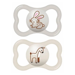 Kit 2 Chupetas bico de silicone Air 18M+ Neutra – MAM