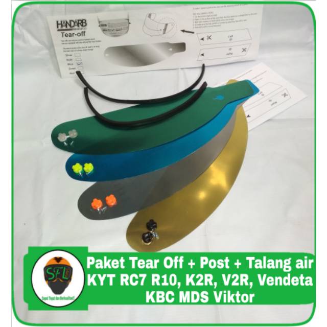 | Rasgue + Poste Removível + Pacote De Calha KYT rc7 r10 k2r v2r vendetta GP1000 RX9 GM mds