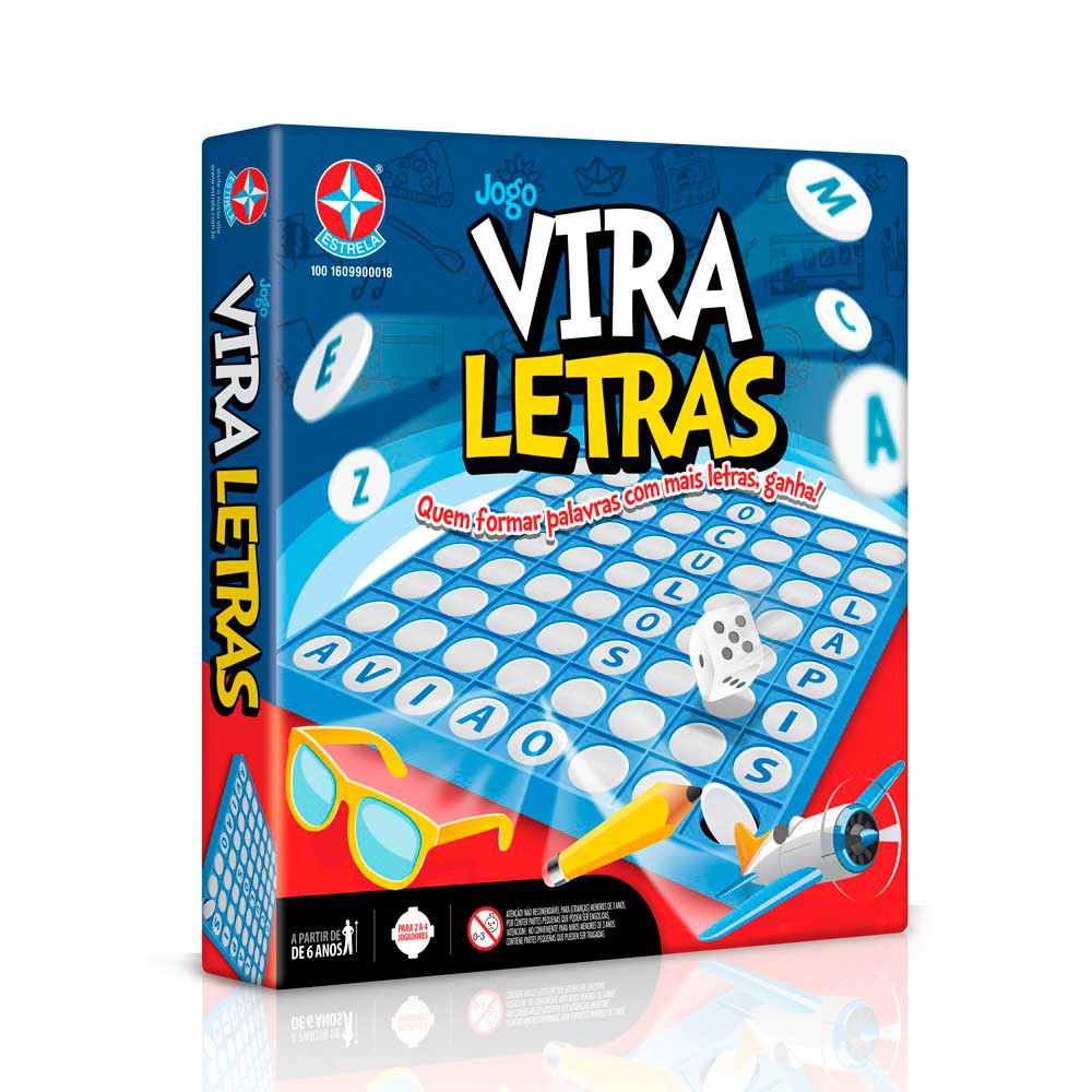 Vira Letras BRINQUEDO INFANTIL CRIANÇA MENINA MENINO BRINCAR JOGAR EDUCATIVO ALFABETIZAÇÃO