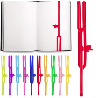 Marcador de Livro em Silicone Colorido com Dedo Apontando / Marcador de Página em Tira de Borracha Elástica de 8" B6468 em Oferta na Shopee