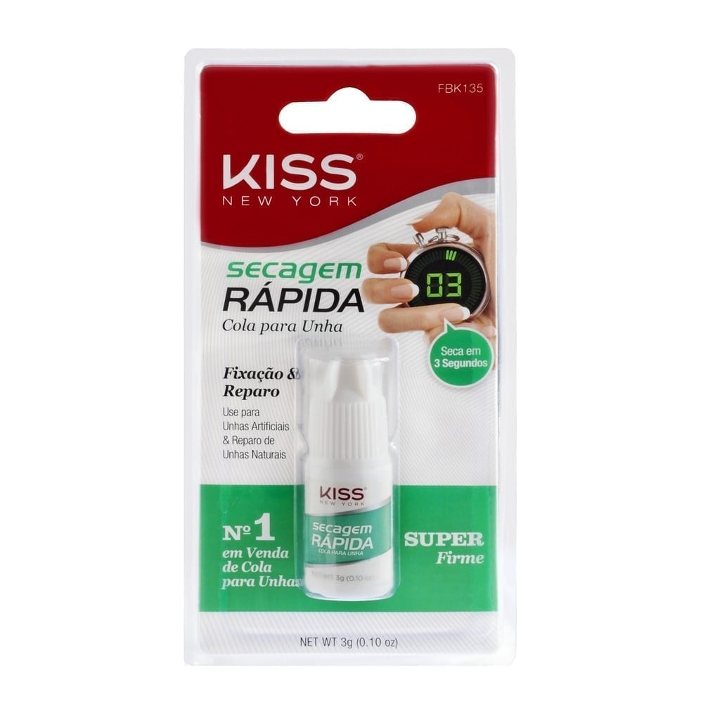 Cola Para Unhas Postiças Secagem Rápida 3G FBK135  - Kiss NY