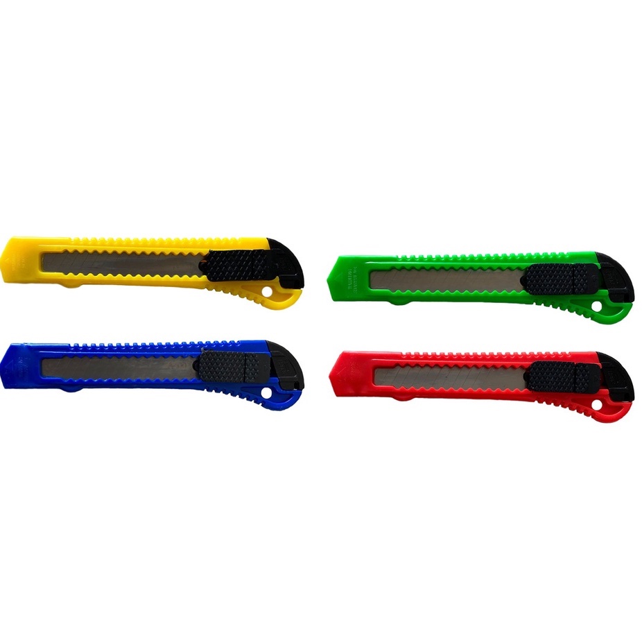 Estilete Plástico Largo 18 mm 15cm papelaria artesanato trabalhos manuais em Oferta na Shopee