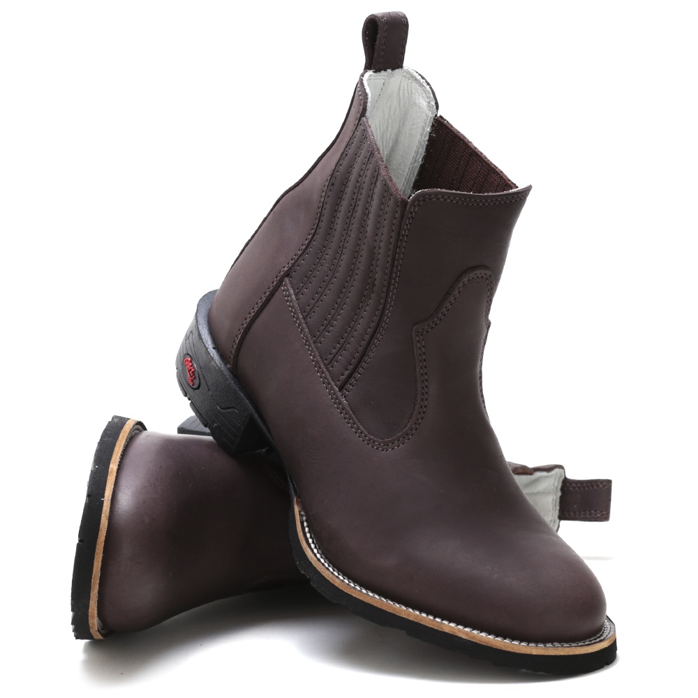 Botina Bota Country Texana Feminina Lisa Country Solado Resistente Linda e Confortável Original RHL