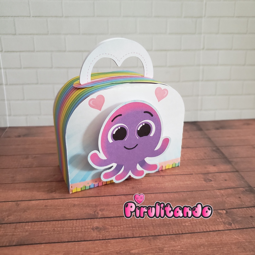 6 Maletinhas Bolofofos festa aniversario personalizados lembrancinhas