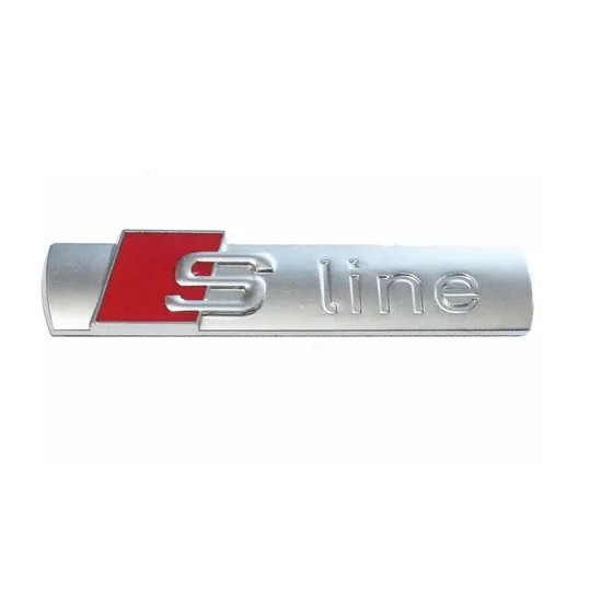 Emblema Audi S Line Sline Fosco A1 A3 A4 A6 A8 Q3 Q8 Tt R8 Tampa Traseira Porta-malas Acessório