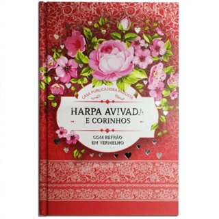 Harpa Avivada e Corinhos Letra Hipergigante Capa Dura - Floral Rosa em Oferta na Shopee