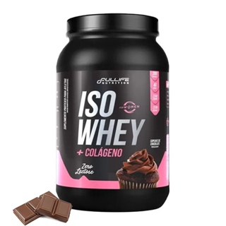 Whey Isolado Sem Lactose Sem Glúten Com Colageno e Zero Açúcar Fullife 907g em Oferta na Shopee