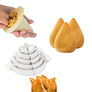 Kit Forma de Coxinha 3 Tamanhos P M G e Forma Molde Pastel Salgados Risole 5 Tamanhos
