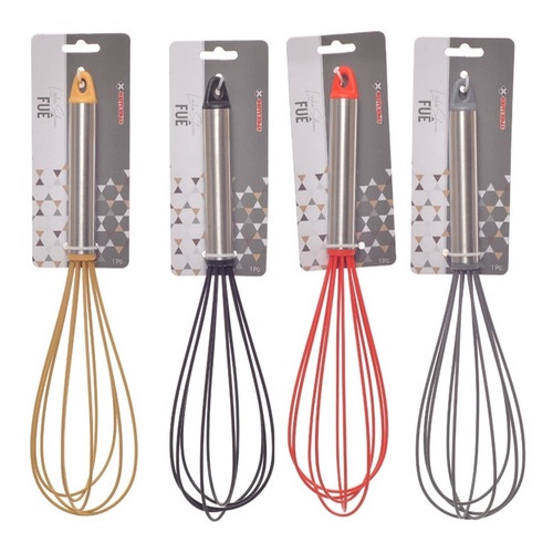 Batedor De Ovos Fuê De Silicone 30cm Grande