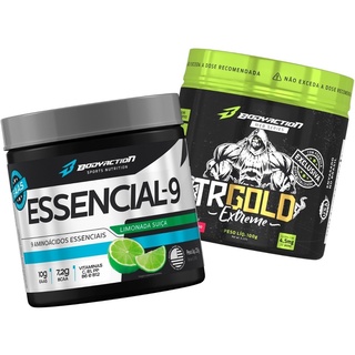 Kit Aminoácidos Essencial-9 225g + TRGold 100g Bodyaction