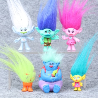 Filme Trolls 6 Unidades/Conjunto Dreamworks Poppy Branch Biggie Modelo Figura Brinquedos em Oferta na Shopee