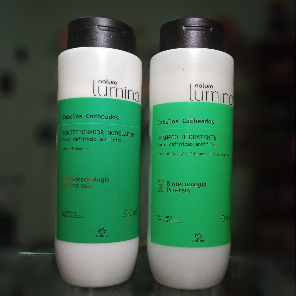 SHAMPOO HIDRATANTE CABELOS CACHEADOS OU CONDICIONADOR MODELADOR cachos Ou  REFIL LUMINA NATURA | Shopee Brasil