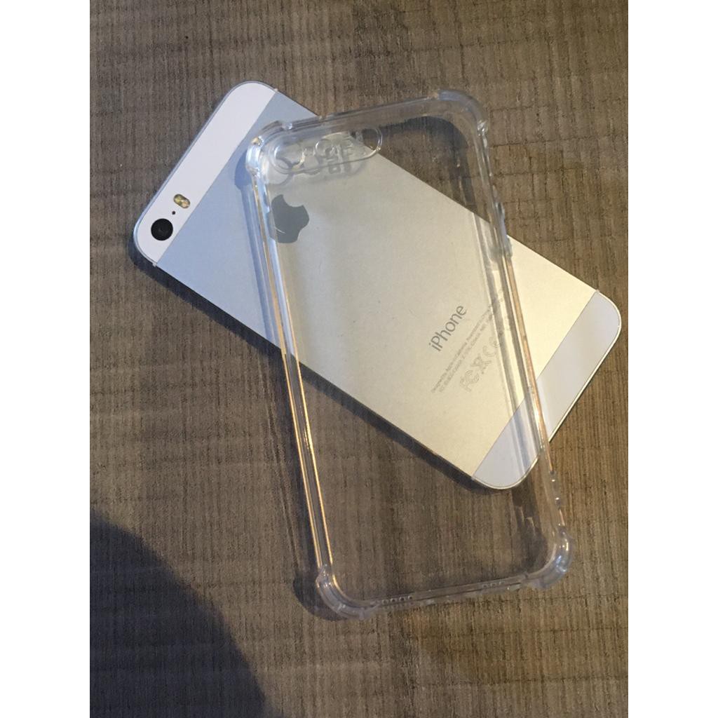 Capa Case Iphone 5 /5 SE /5S -Anti-impacto na cor Beje Transparente