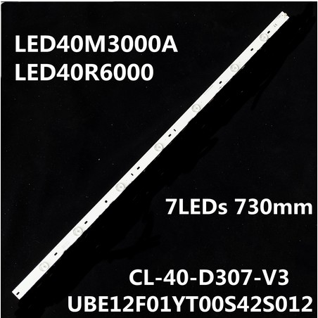 1x Barra LED Alumínio Tv Philips 40pfg4109/78 Philips 40pfg4109 Barra de LED Fundo em Alumínio Melhor Que a Cl-40-d307 V3 7x Diodos Emissores de Luz 730 Milímetros LED Strip Cl-40-d307-v3 Ube12f01yt00s42s01231 Led40m3000a Led40r6000