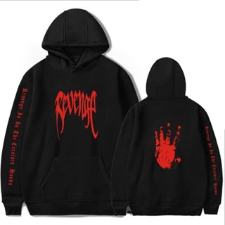 Moletom Xxxtentacion Revenge Vermelho Blusa Frio Capuz em Oferta na Shopee