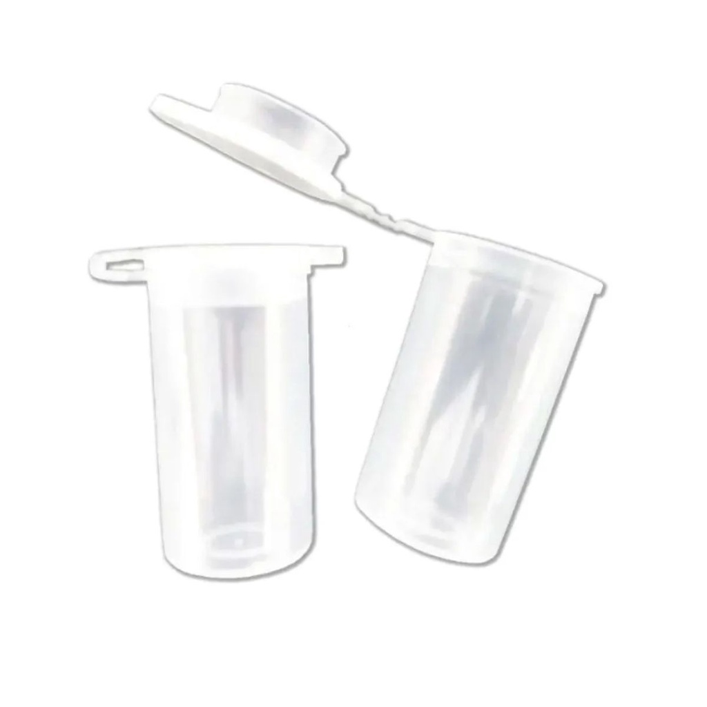 Microtubo Fundo Chato 4,5ml Com Tampa Pacote Com 500 Unidades Incolor