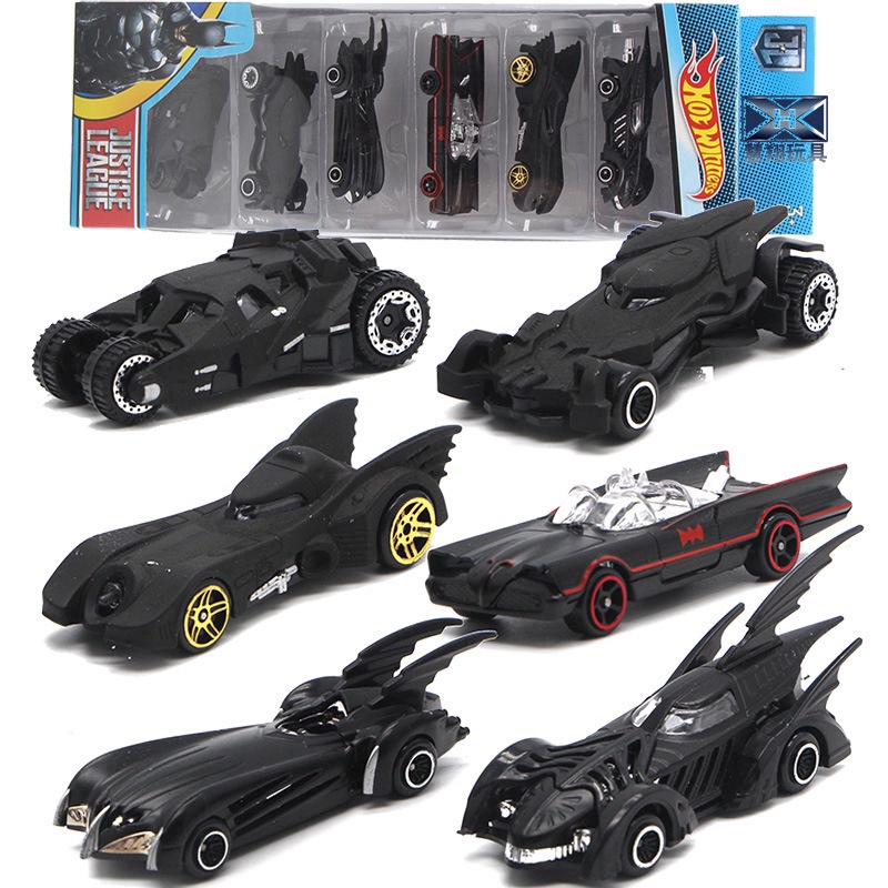 6 Pçs Conjunto De Carros Batman De Quadrinhos / Batman / Batmobile Die-Cast / Presentes Para Crianças