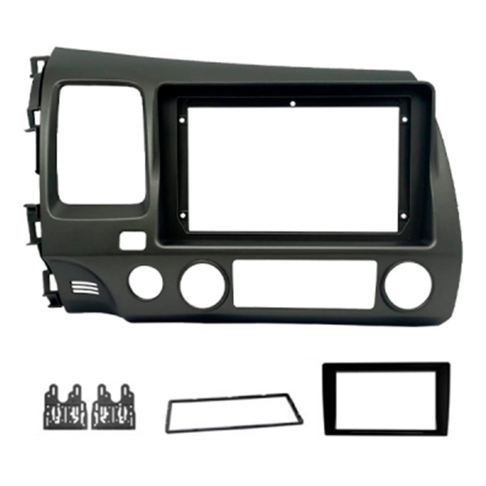 Moldura Multimídia 9 Honda Civic 07/11Grafite Original C/ Adaptador 7 (Chinês) - (5676)