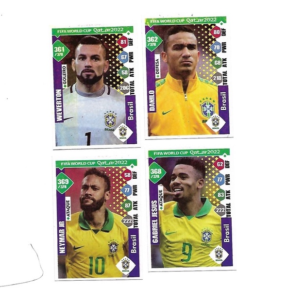 Kit 400 Cartinhas da COPA 2022 / 100 Pacotinhos COPA 2022| São 400 CARDS DA COPA DO MUNDO