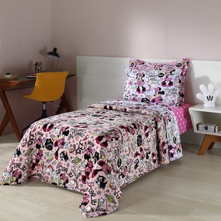 Manta Coberta Infantil Solteiro Personagens Disney Minnie Mickey Extra Macia Antialérgica As mais vendidas