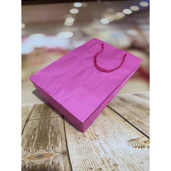 10 Sacolas De Papel 23x16x6 cm rosa  Presente Bolsa Festa - Stationery