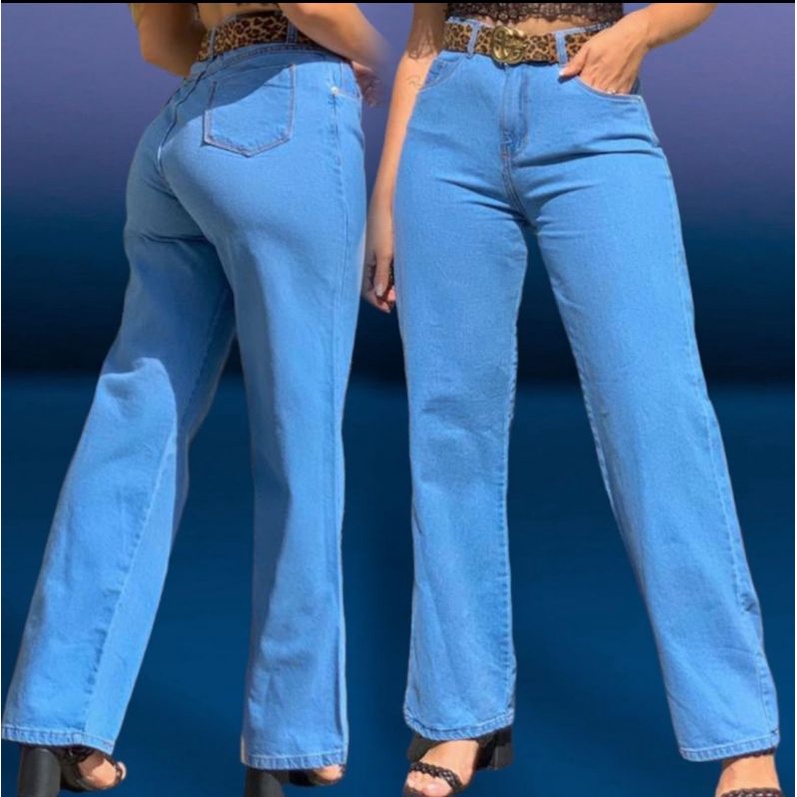 calça Wide leg pantalona feminino wissam jeans