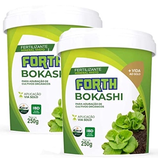 2 Adubo Fertilizante Forth Bokashi 250g P/ Cultivos Orgânico em Oferta na Shopee